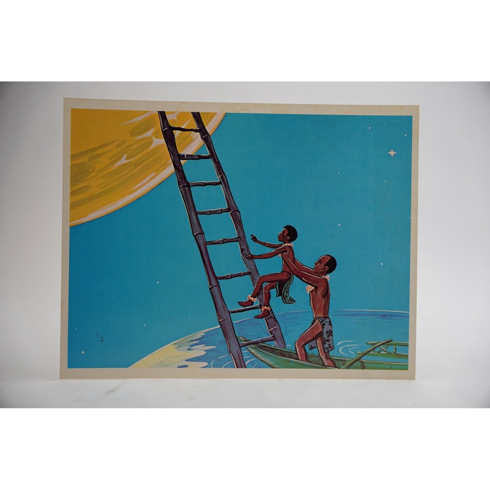 Cooper Films The Boy in the Moon‎ Art Print Poster 12.5x10 Blue Vintage 1970